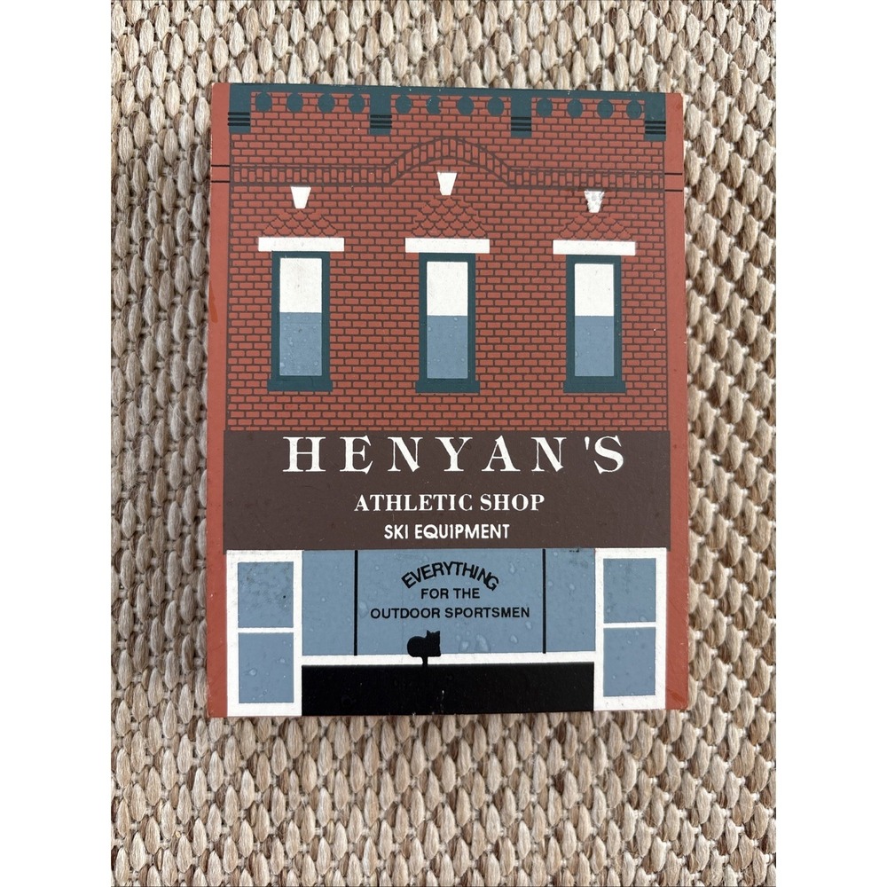 Cats Meow Village Series X Henyans Athletic Shop Retired 1997